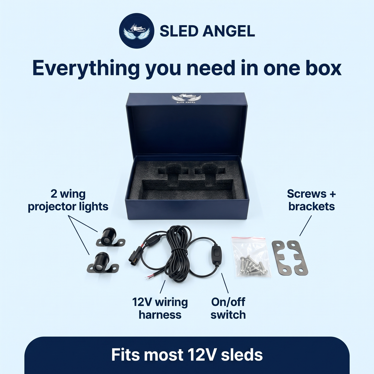 Sled Angel™ LED Wing Projector Lights